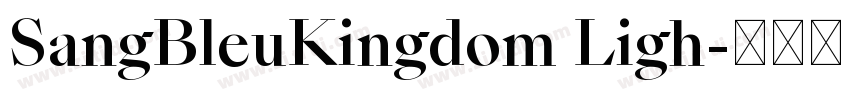 SangBleuKingdom Ligh字体转换